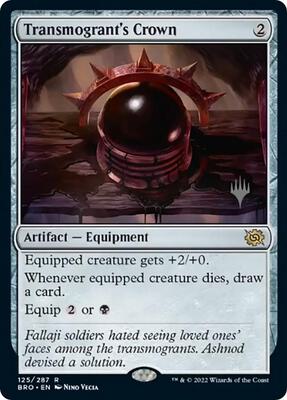 Transmogrant's Crown card from Promo Pack: The Brothers' War
