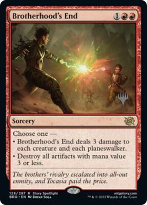 Brotherhood's End card from Promo Pack: The Brothers' War