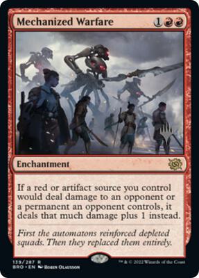 Mechanized Warfare card from Promo Pack: The Brothers' War