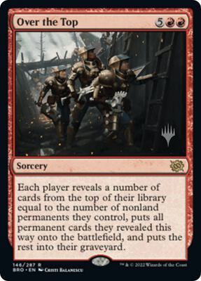 Over the Top card from Promo Pack: The Brothers' War