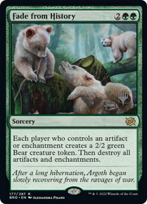 Fade from History card from Promo Pack: The Brothers' War