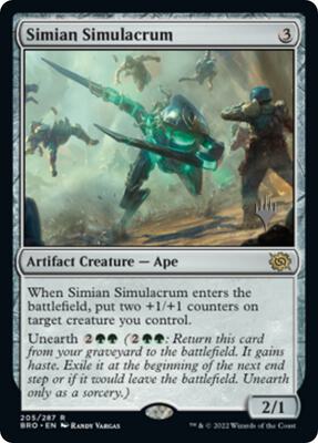 Simian Simulacrum card from Promo Pack: The Brothers' War