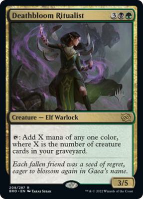 Deathbloom Ritualist card from Promo Pack: The Brothers' War
