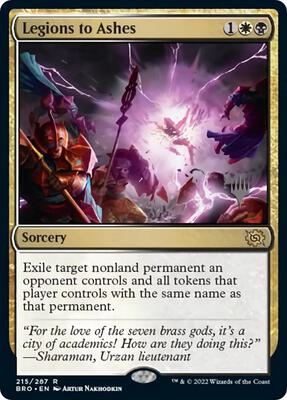 Legions to Ashes card from Promo Pack: The Brothers' War
