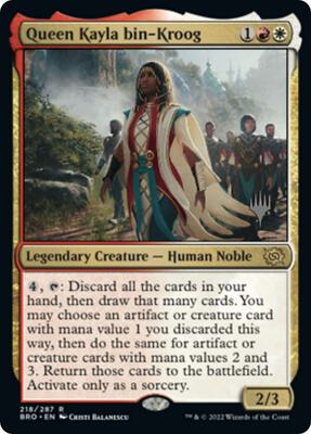 Queen Kayla bin-Kroog card from Promo Pack: The Brothers' War
