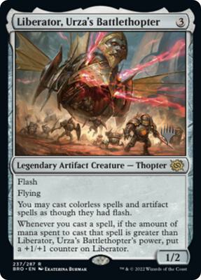 Liberator, Urza's Battlethopter card from Promo Pack: The Brothers' War