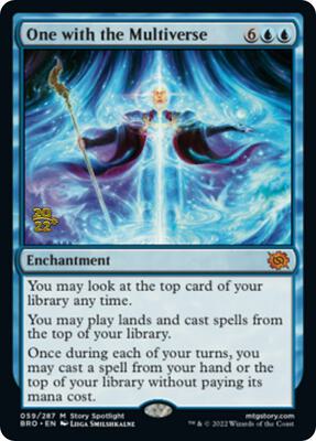 One with the Multiverse card from Prerelease Cards