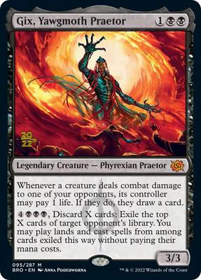Gix, Yawgmoth Praetor card from Prerelease Cards