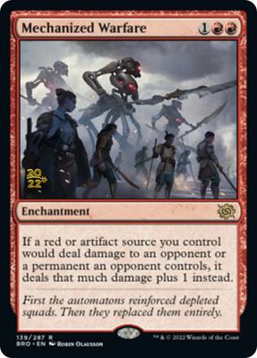 Mechanized Warfare card from Prerelease Cards