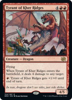 Tyrant of Kher Ridges card from Prerelease Cards