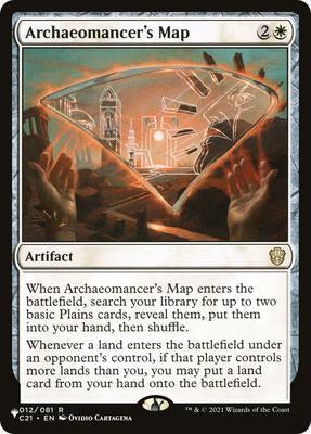 Archaeomancer's Map card from The List Reprints