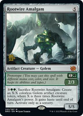 Rootwire Amalgam card from Prerelease Cards