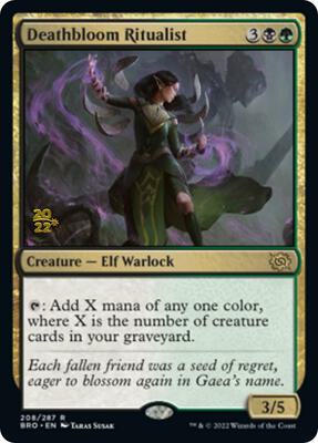Deathbloom Ritualist card from Prerelease Cards