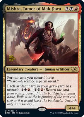 Mishra, Tamer of Mak Fawa card from Prerelease Cards