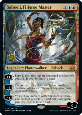 Saheeli, Filigree Master card from Prerelease Cards