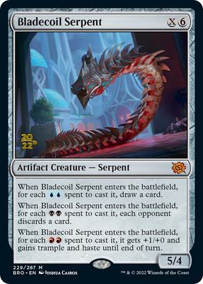 Bladecoil Serpent card from Prerelease Cards