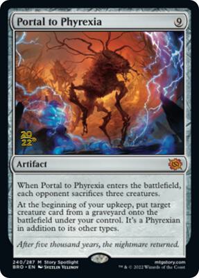 Portal to Phyrexia card from Prerelease Cards