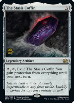 The Stasis Coffin card from Prerelease Cards