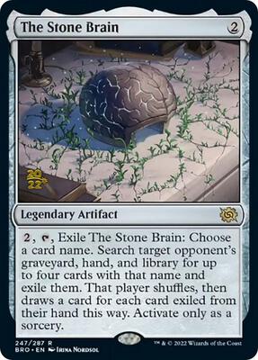 The Stone Brain card from Prerelease Cards