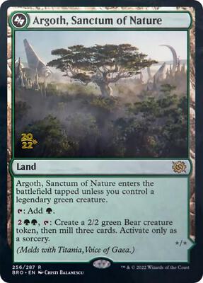 Argoth, Sanctum of Nature card from Prerelease Cards