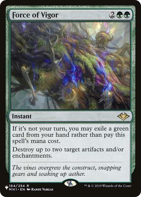Force of Vigor card from The List Reprints