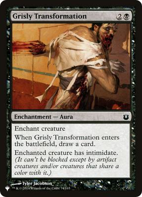 Grisly Transformation card from The List Reprints