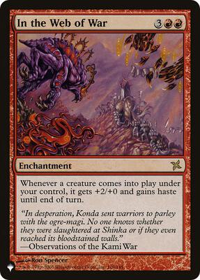 In the Web of War card from The List Reprints