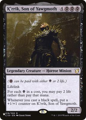 K'rrik, Son of Yawgmoth card from The List Reprints