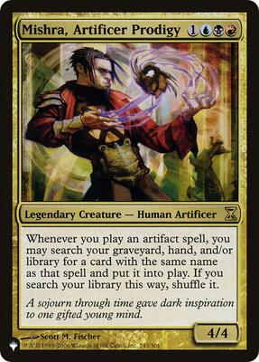 Mishra, Artificer Prodigy card from The List Reprints