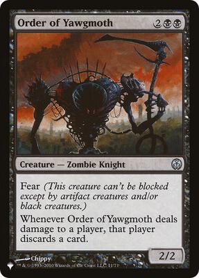 Order of Yawgmoth (DDE) card from The List Reprints