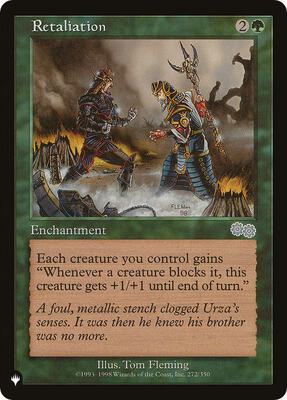 Retaliation card from The List Reprints