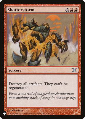 Shatterstorm card from The List Reprints
