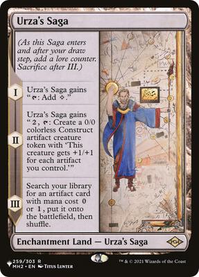 Urza's Saga card from The List Reprints