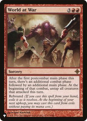 World at War card from The List Reprints
