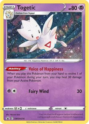 Togetic - SWSH276 card from SWSH: Sword & Shield Promo Cards