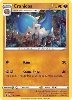 Cranidos - SWSH274 card from SWSH: Sword & Shield Promo Cards