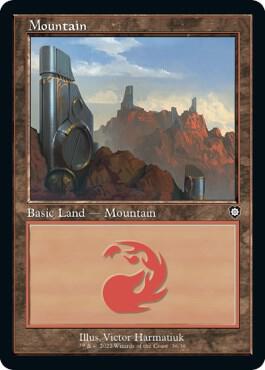 Mountain (36) (Retro Frame) card from Commander: The Brothers' War