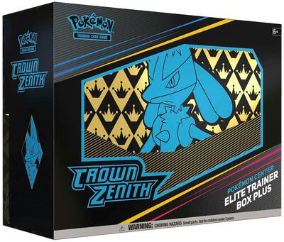 Crown Zenith Pokemon Center Elite Trainer Box Plus card from SWSH: Crown Zenith