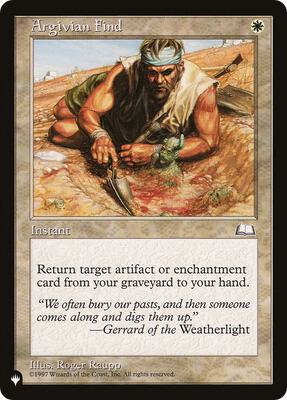Argivian Find card from The List Reprints