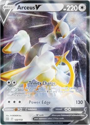 Arceus V - 122/172 (Metal Card) card from Miscellaneous Cards & Products