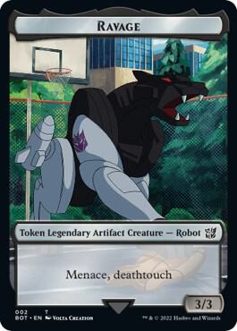 Ravage Token card from Universes Beyond: Transformers