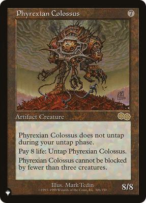 Phyrexian Colossus card from The List Reprints
