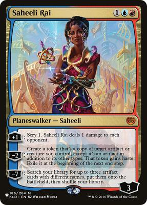 Saheeli Rai card from The List Reprints