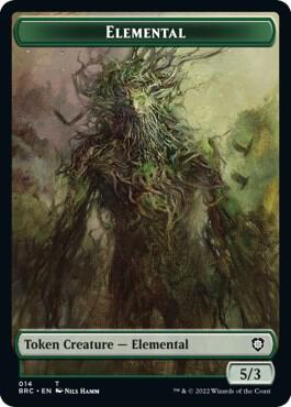 Elemental Token card from Commander: The Brothers' War