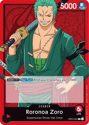 Roronoa Zoro (001) card from Romance Dawn