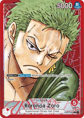 Roronoa Zoro (001) (Parallel) card from Romance Dawn