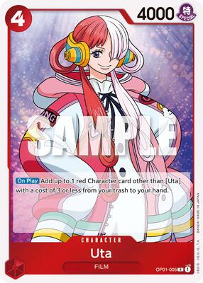 Uta card from Romance Dawn
