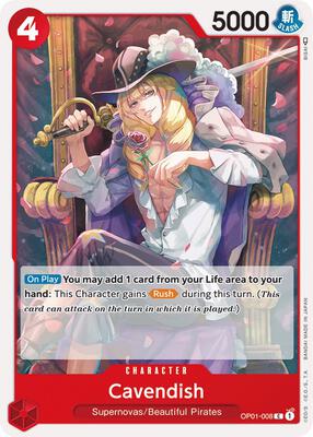 Cavendish card from Romance Dawn
