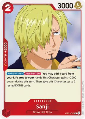 Sanji card from Romance Dawn