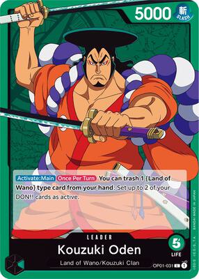 Kouzuki Oden card from Romance Dawn